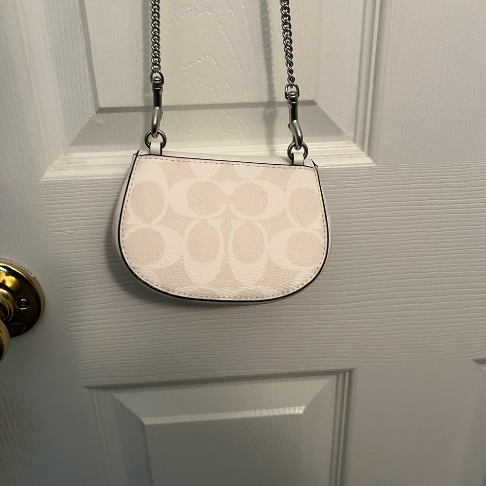 Coach Cream Mini Leather Bag - Picture 2 of 4
